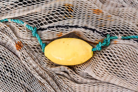 Old rustic fishing nets, fishing nets texture.