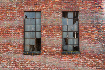 Abandoned and destroyed factory. Urbex.の写真素材