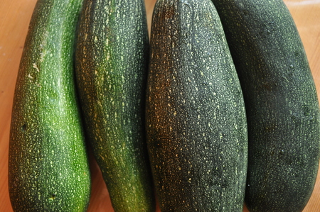 Courgette. Preparing vegetable dishes in a mortar.の写真素材