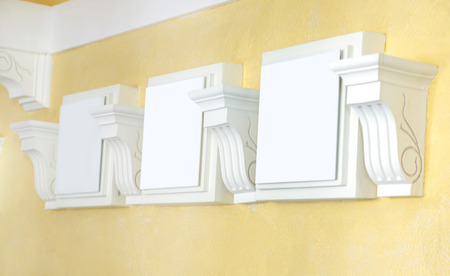 design sculpture picture with columns on wall