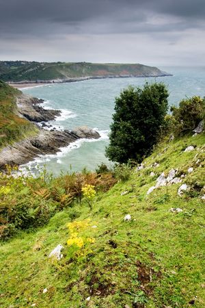 View Of South Wales Coastlineの写真素材