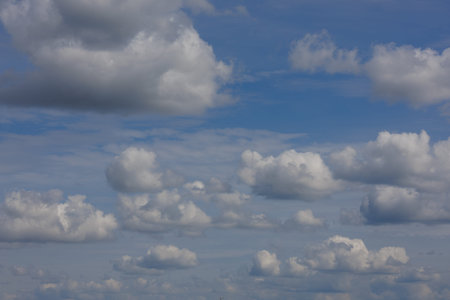 Panarama Blue sky and white clouds. Texture background for design