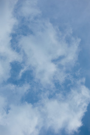 Panarama Blue sky and white clouds. Texture background for design