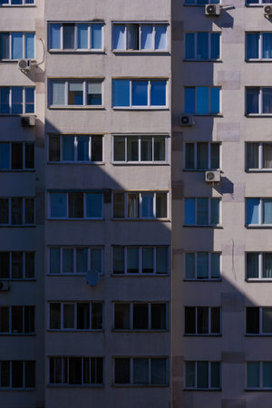 Texture of modern buildings, background for design. Elements of architectural decorations of...