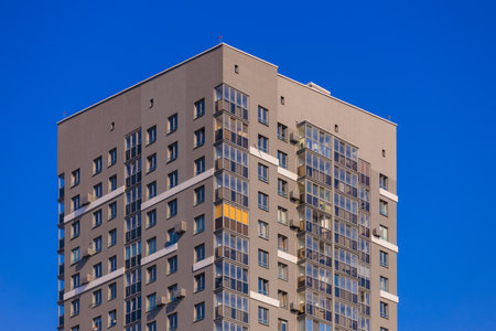 Cityscape, modern buildings on a summer dayの写真素材