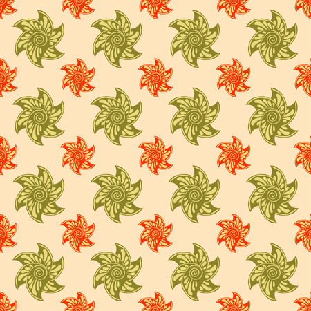 Vector Seamless pattern background. Abstract illustration hand drawn.のイラスト素材