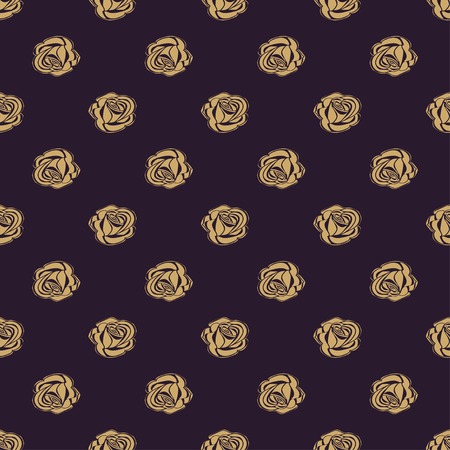 Seamless pattern Bud roses. Vector illustration floral background.のイラスト素材