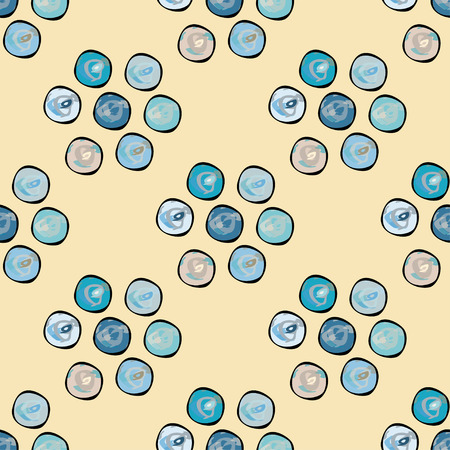 Abstract circles background seamless pattern.のイラスト素材