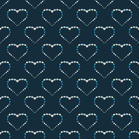 Heart abstract background seamless pattern