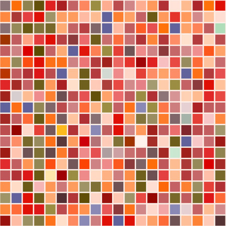 Bright mosaic seamless pattern background square tilesのイラスト素材