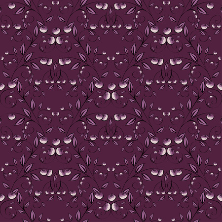 Berries Abstract seamless pattern.のイラスト素材