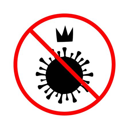 Silhouette hands stop danger epidemic Caronovirusのイラスト素材