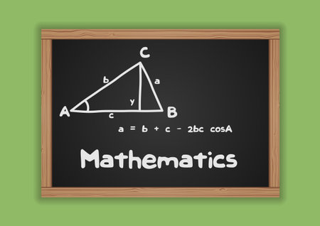 Chalkboard with mathematics symbol 