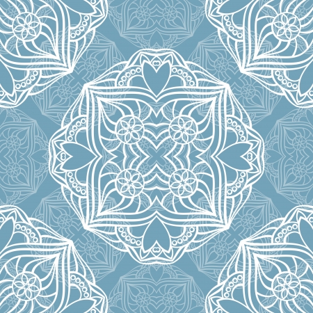 Round lace pattern. Seamless backgroundのイラスト素材