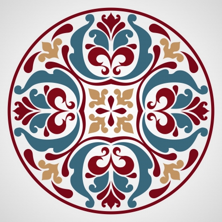 Ornamental round lace.のイラスト素材