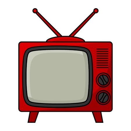 Retro TVのイラスト素材