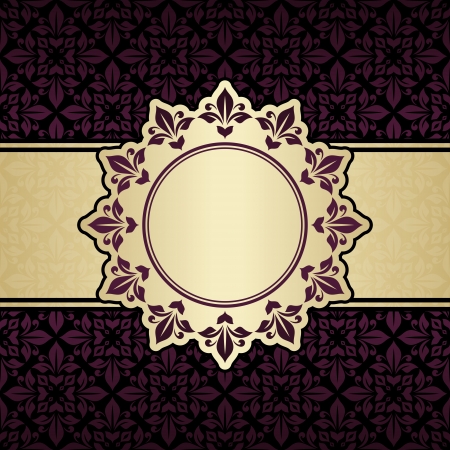 Floral invitation card.のイラスト素材