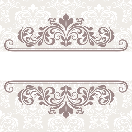 Floral greeting cardのイラスト素材