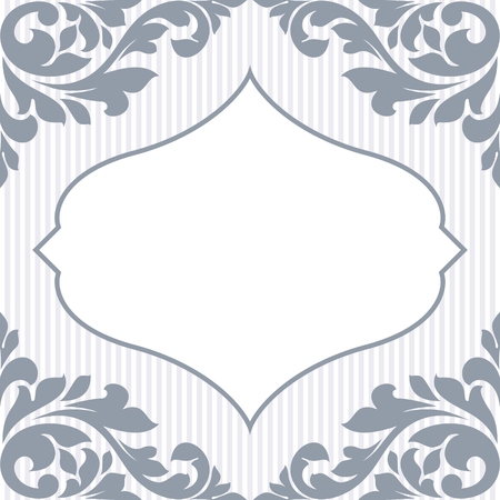 Floral invitation cardのイラスト素材