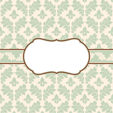 Vintage greeting card のイラスト素材