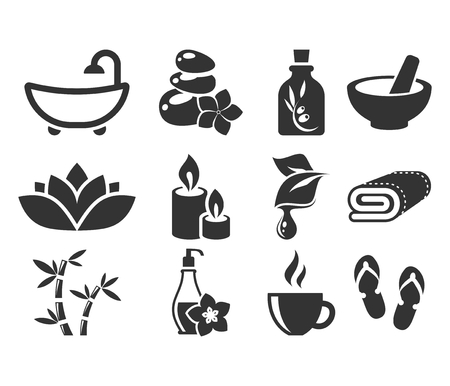 Spa Icons.のイラスト素材