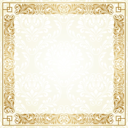 Vintage greeting card.のイラスト素材