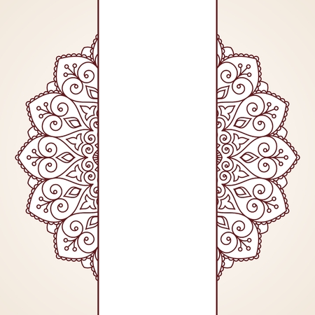 Floral oriental pattern.  のイラスト素材