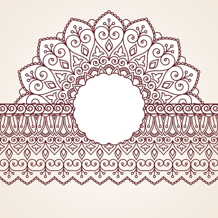 Floral oriental pattern. のイラスト素材