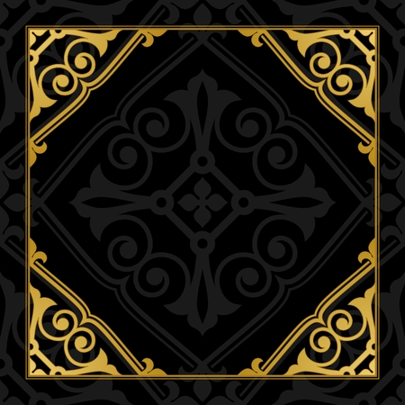 Vintage invitation card. のイラスト素材