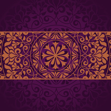 Floral Indian pattern. のイラスト素材