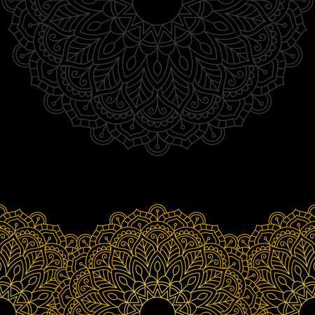 Floral oriental pattern.のイラスト素材