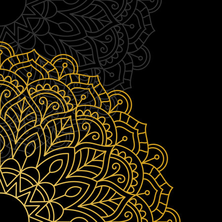 Floral oriental pattern. のイラスト素材