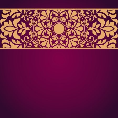 Floral Indian pattern. This is file of EPS10 format.のイラスト素材