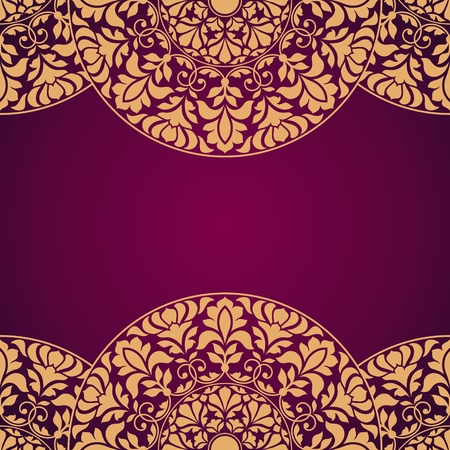 Floral Indian pattern. This is file of EPS10 format.のイラスト素材