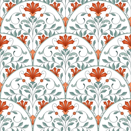 Seamless oriental pattern. This is file of EPS10 format.のイラスト素材