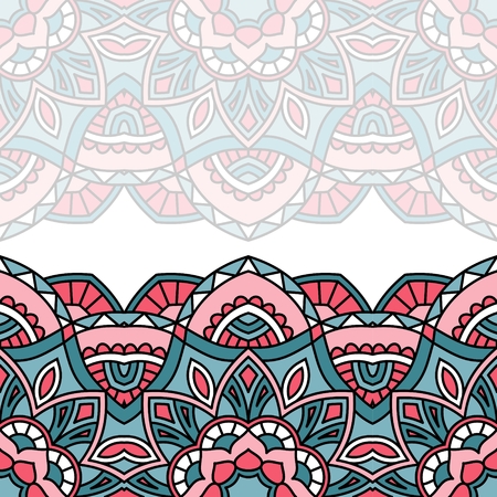 Floral oriental pattern with place for text.のイラスト素材
