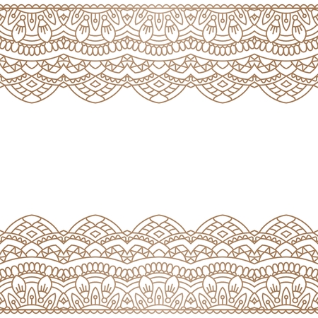 Oriental pattern with mandala..のイラスト素材