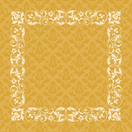 Floral pattern for invitation card.のイラスト素材