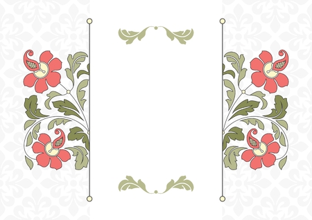 Floral pattern for invitation card.のイラスト素材