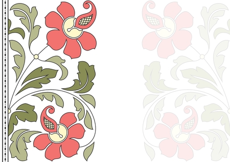 Floral pattern for invitation card.のイラスト素材