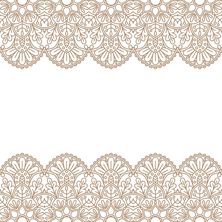 Invitation card with mandala vector illustration.のイラスト素材