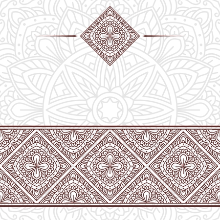 Invitation card with mandala.のイラスト素材