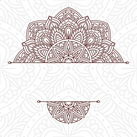 Invitation card with mandala.のイラスト素材