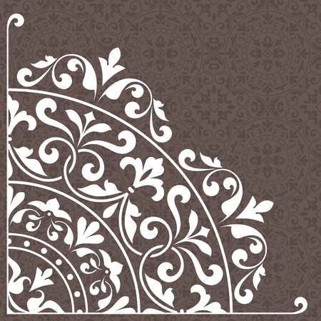 Invitation card with vintage ornament.のイラスト素材