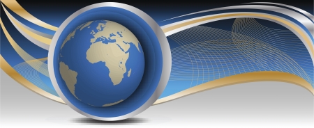 Vector image of abstract earth in paranormal view.のイラスト素材