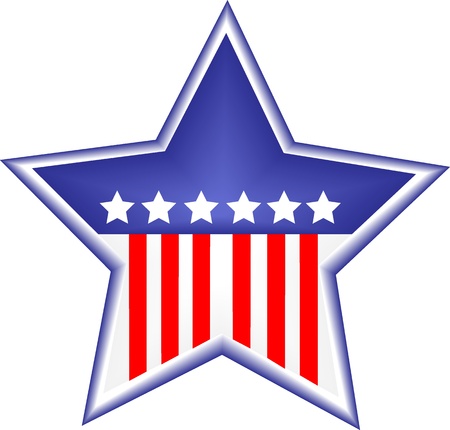 Digitally generated image of star shape のイラスト素材