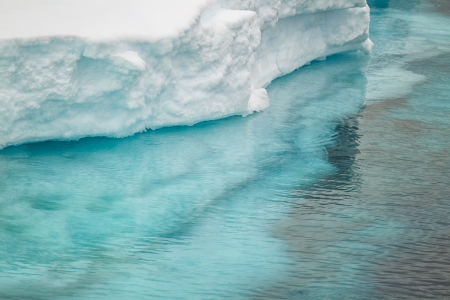 Close up image of ice berg in Antarcticaの写真素材