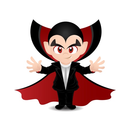 Vector illustration of a scary draculaの写真素材