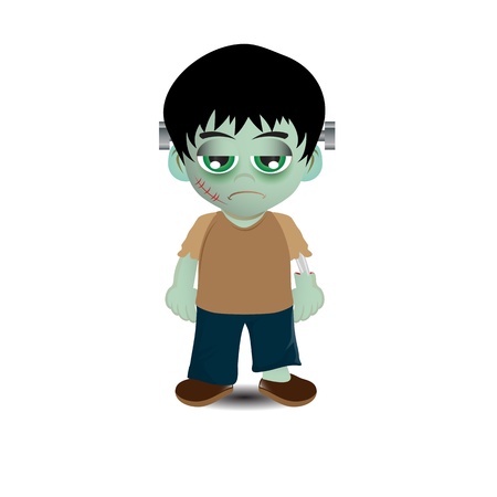 Cute Frankenstein vector imageの写真素材