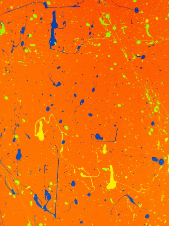 Full size image of a yellow-orange splatter wallpaperの写真素材